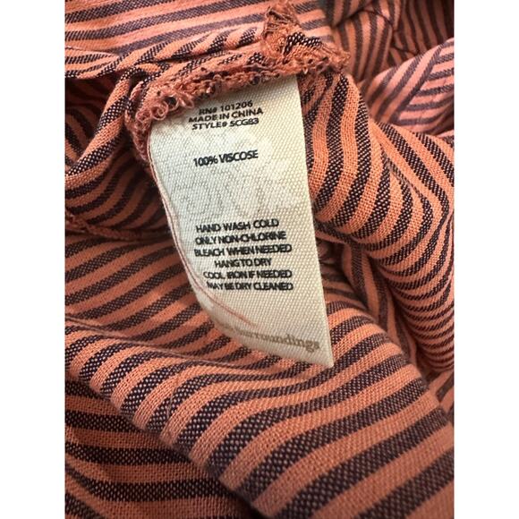 Soft Surroundings Sasha Orange Stripe Button Up Tunic Top Plus Size 1X Lagonlook - Picture 9 of 12